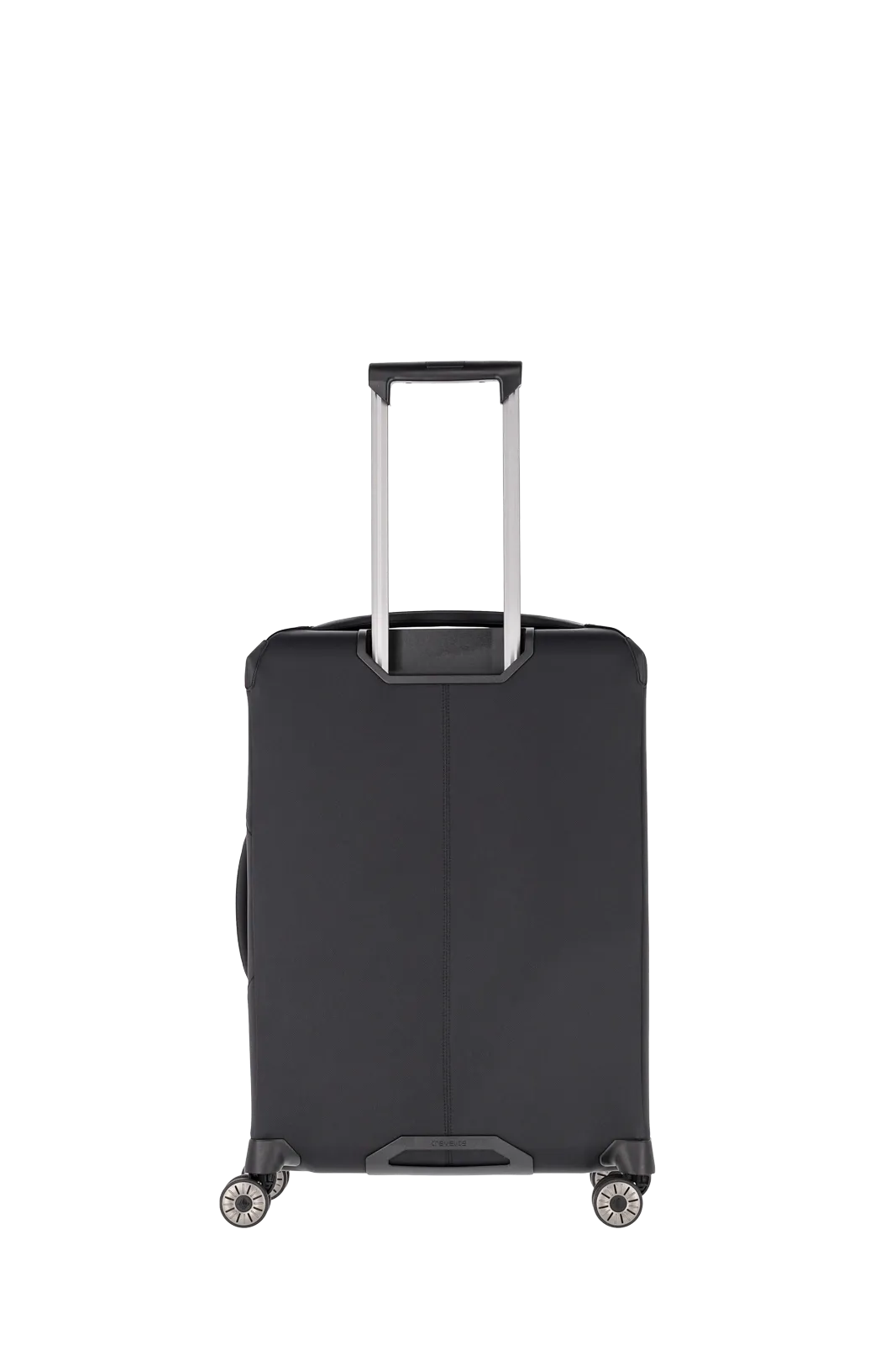 travelite schwarzer Priima Weichgepäck Koffer von hinten Größe M