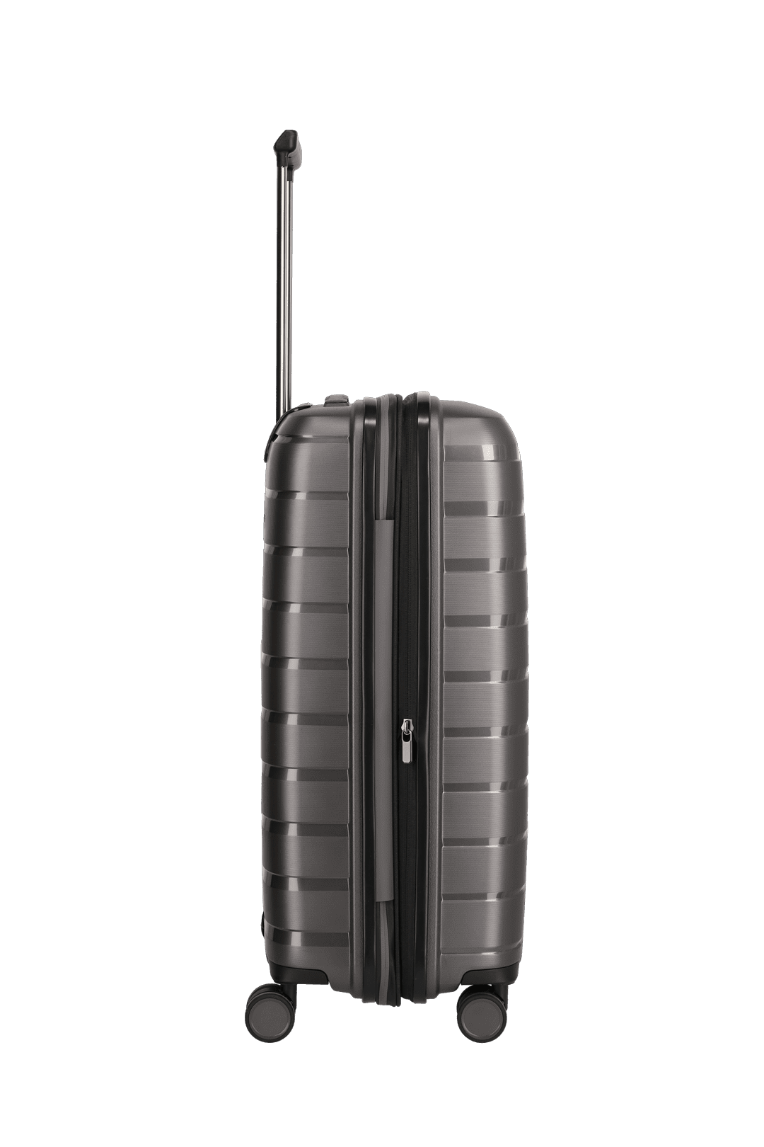 travelite AirBase Koffer von der Seite in anthrazit Größe M+