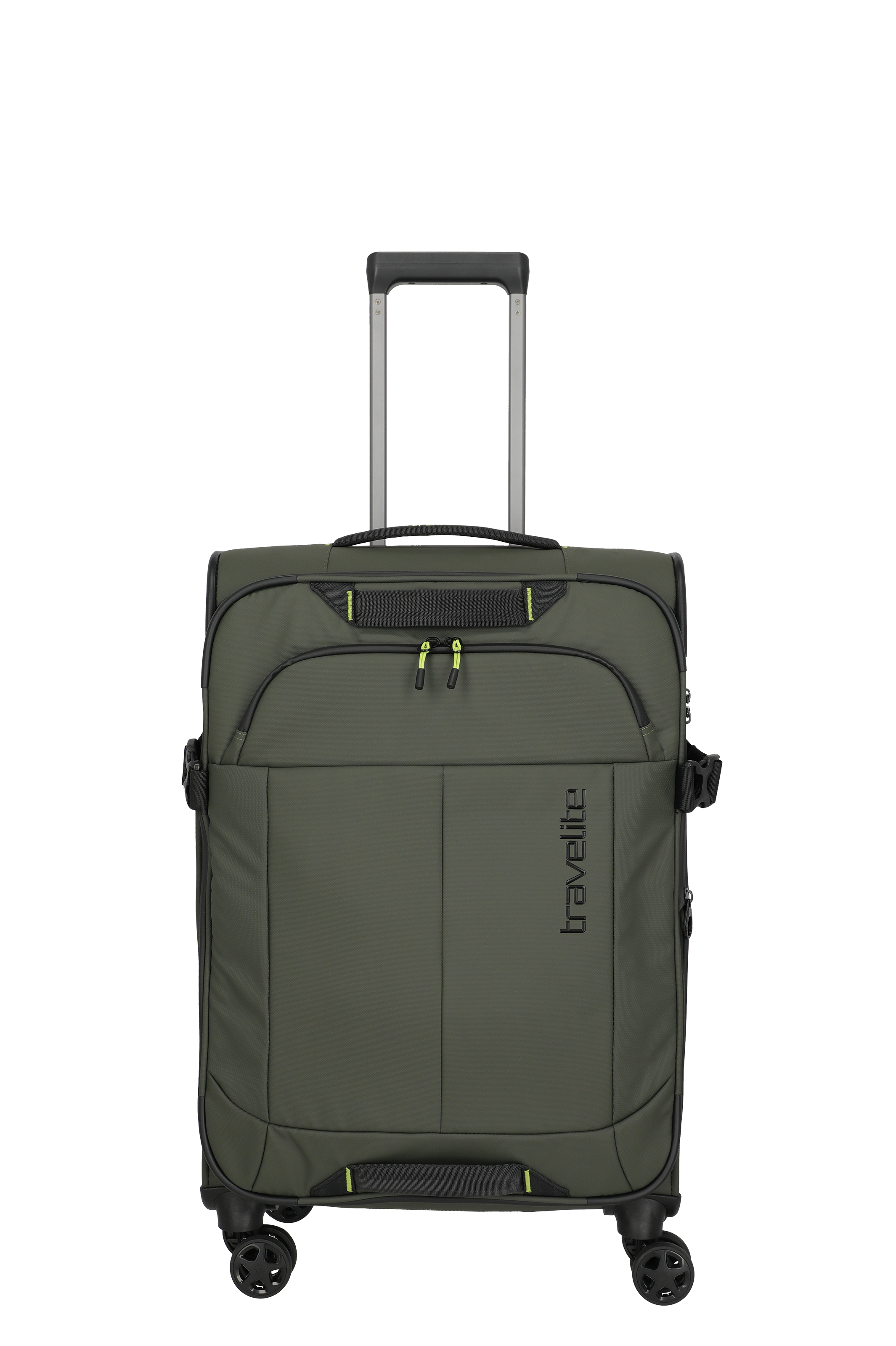 Ein travelite Koffer der Serie Briize Größe M 67cm Frontansicht in khaki