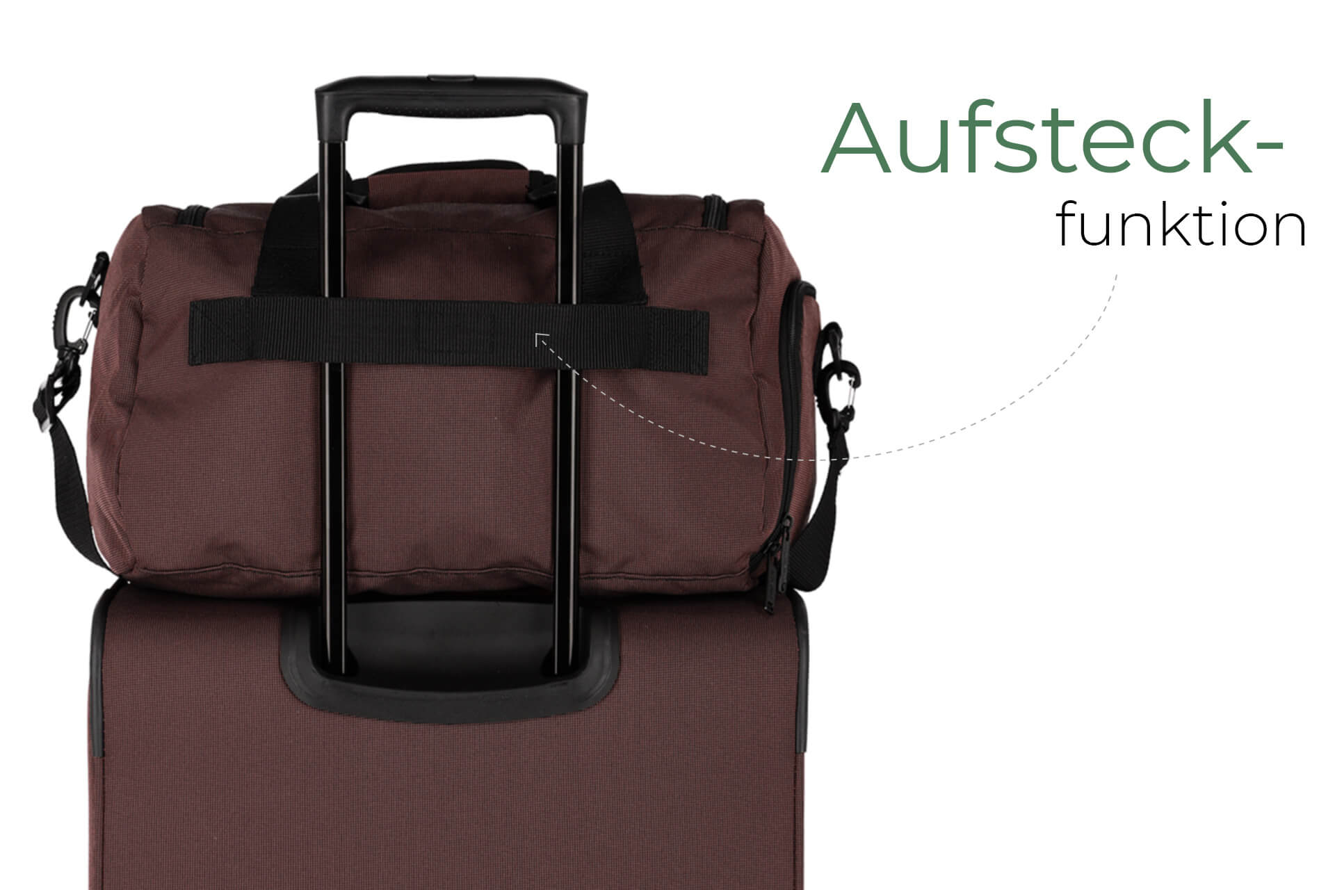 travelite Frühlingsrose Viia Weichgepäck Koffer mit Aufsteckfunktion Reisetasche