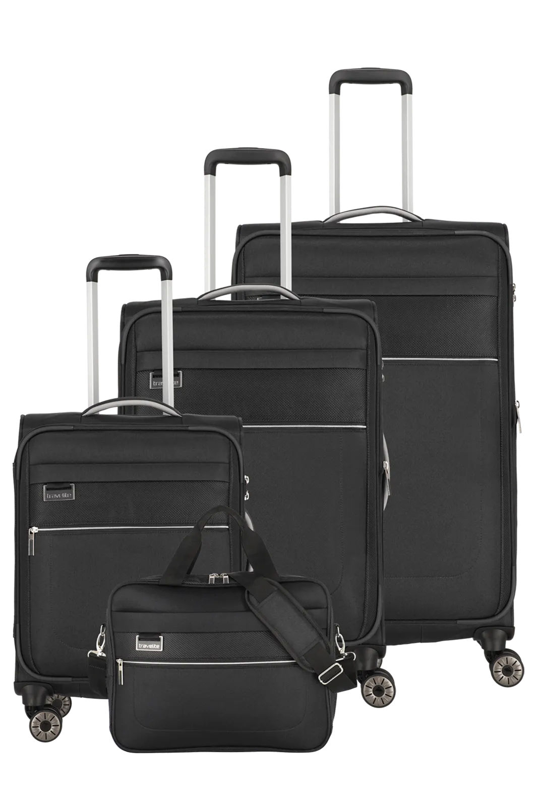 3-piece suitcase set + boarding bag